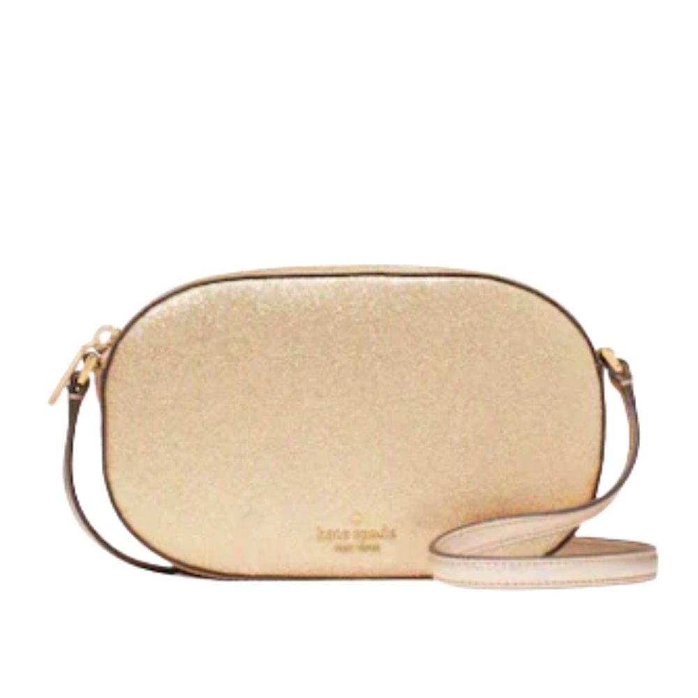 Kate Spade New York Glimmer Oval Camera Bag –‎ Small – Gold